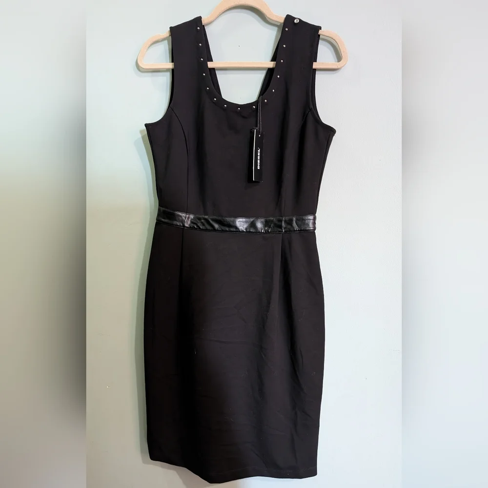 NWT Stunning Diesel fitted Black Dress Ladies Small - Picture 1 of 5
